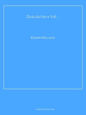 cover image of Quelqu'un a tué...